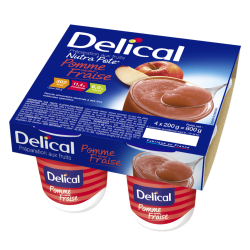 DELICAL NUTRA'POTE Pomme Fraise - 4x200g