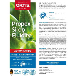 ORTIS PROPEX FLUIDITY Sirop Voies Respiratoires Thym Sureau -