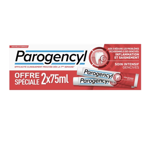 PAROGENCYL DENTIFRICE Soin Intensif Gencives - Lot de 2x75ml