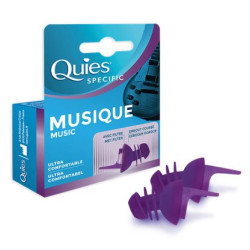 QUIES PROTECTION AUDITIVE Music - 1 Paire de Bouchons d'Oreille