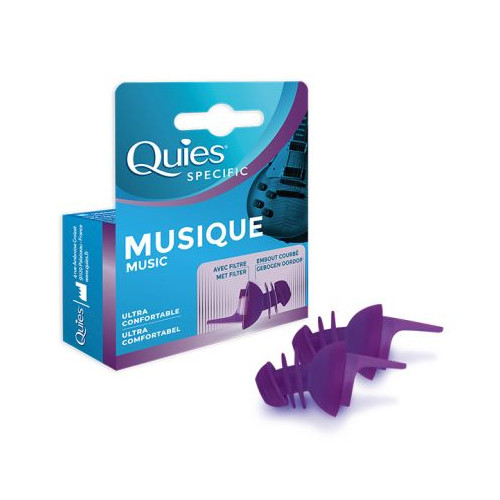 QUIES PROTECTION AUDITIVE Music - 1 Paire de Bouchons d'Oreille