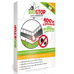 BIOSTOP ANTI INSECTES Plaques Anti Punaises de Lit et Acariens