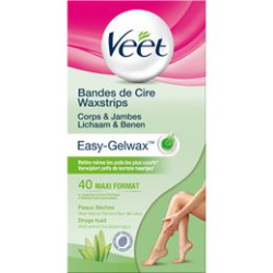 VEET EASY GELWAX CIRE FROIDE Peau Sensibles - 40 Bandes