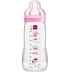 MAM BIBERON EASY ACTIVE +6 Mois Débit X Rose - 330ml