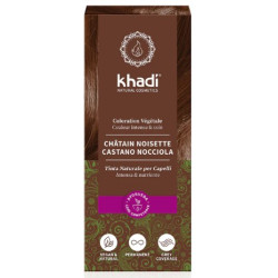 KHADI COLORATION VÉGÉTALE Noisette Naturel Châtain Foncé 100g