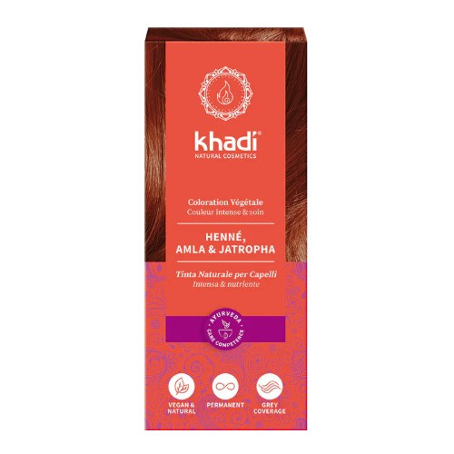 KHADI COLORATION VÉGÉTALE Henné Amla & Jatropha 100g