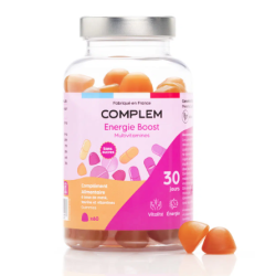 COMPLEM ENERGIE BOOST MULTIVITAMINES Sans Sucres - 60 gummies