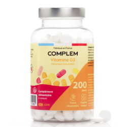 COMPLEM VITAMINE D3 DEFENSES NATURELLES - 200 Comprimés à