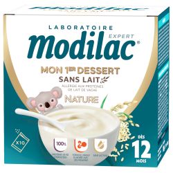 MODILAC MON 1er DESSERT SANS LAIT Nature dès 12 Mois - 186g