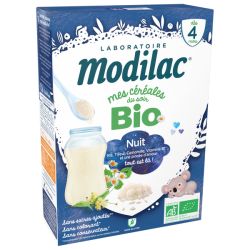 MODILAC CÉRÉALES du SOIR BIO Nuit Calme dès 4 Mois - 250g