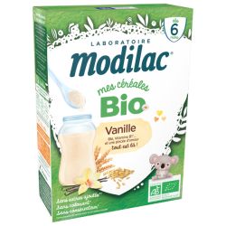 MODILAC CÉRÉALES BIO Vanille dès 6 Mois - 250g