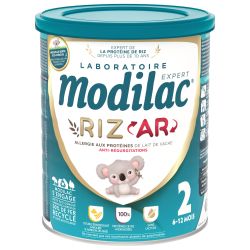 MODILAC EXPERT RIZ AR 2 ANTI REGURGITATIONS Lait en Poudre 6-12 mois - 800g