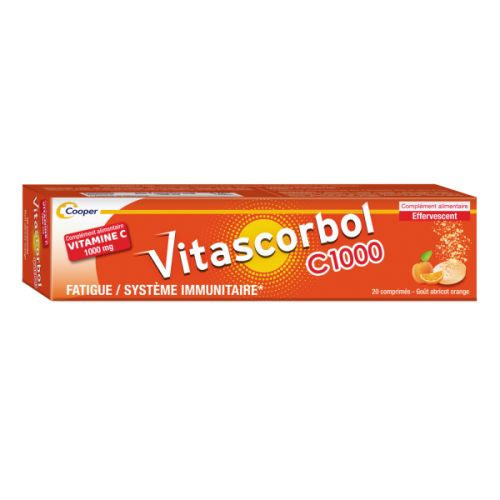 VITASCORBOL C1000 VITAMINE C Effervescent - 20 Comprimés 1000mg