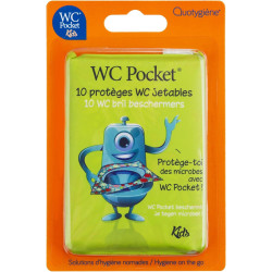 QUOTYGIÈNE WC POCKET Kids Protèges WC Jetables - 10 Unités