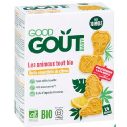 GOOD GOUT BABY Les animaux tout bio - 4x20g