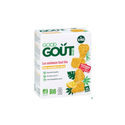 GOOD GOUT BABY Les animaux tout bio - 4x20g