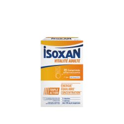 ISOXAN VITALITE ADULTE Goût Orange Citron - 20 Comprimés Effervescents