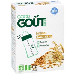 GOOD GOUT CÉRÉALES Avoine Blé Riz BIO dès 6 mois - 200g