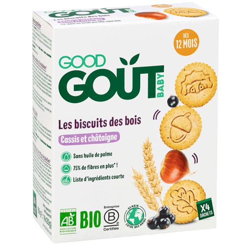 GOOD GOUT Les Biscuits des Bois Cassis et Châtaigne - 80g