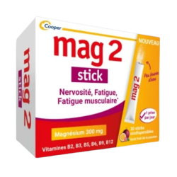 MAG 2 STICK Nervosité Fatigue Magnesium 300mg - 30