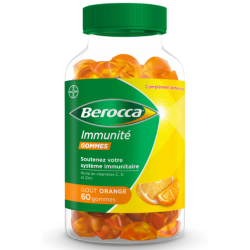 BEROCCA IMMUNITE Goût Orange - 60 Gommes