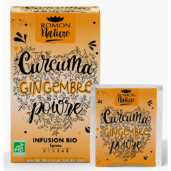 ROMON NATURE Curcuma Gingembre Poivre Bio - 16 Sachets