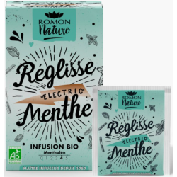 ROMON NATURE TISANE Réglisse Menthe Bio - 16 Sachets