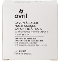 AVRIL Savon À Raser Multi-Usages BIO - 100g