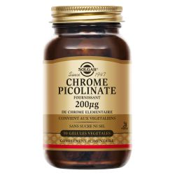 SOLGAR Chrome Picolinate 200 mcg 90 Gélules Végétales