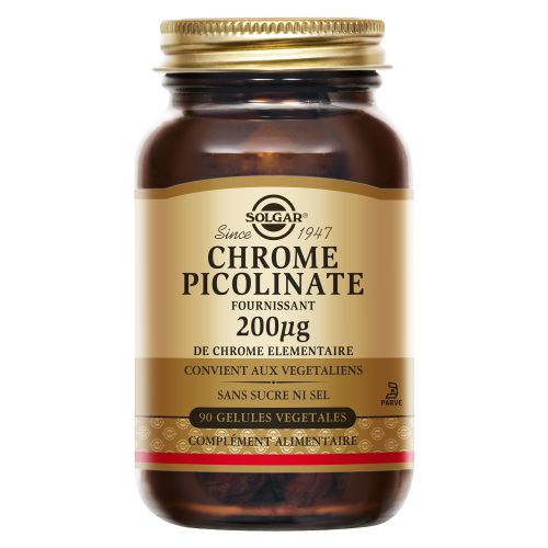 SOLGAR Chrome Picolinate 200 mcg 90 Gélules Végétales