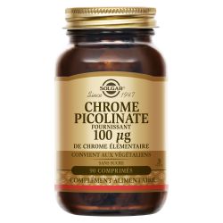 SOLGAR CHROME PICOLINATE 100mcg 90 Comprimés