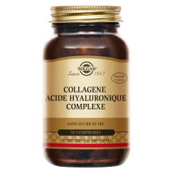 SOLGAR COLLAGENE ACIDE HYALURONIQUE COMPLEXE - 30 gélules végétales