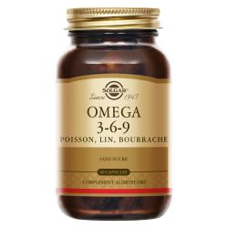 SOLGAR OMEGA 3-6-9 Poisson Lin Bourrache - 60 Gélules