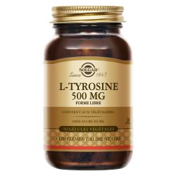 SOLGAR L-Tyrosine 500mg - 50 Vegetable Capsules