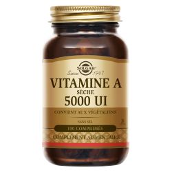 SOLGAR VITAMIN A Dry 5000 IU - 100 Tablets