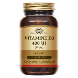 SOLGAR VITAMIN D3 400 IU - 250 Softgels