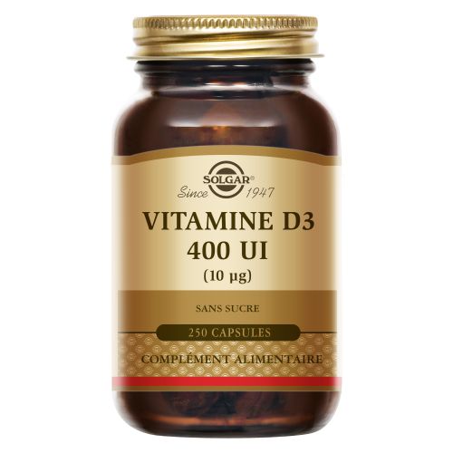 SOLGAR VITAMINE D3 400 UI - 250 Softgels