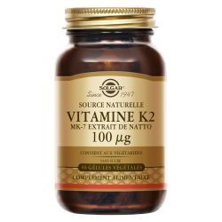 SOLGAR VITAMIN K2 - 50 Vegetable Capsules