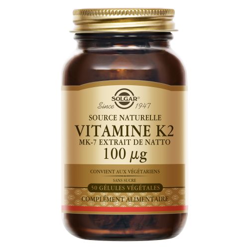 SOLGAR VITAMINE K2 - 50 Gélules Végétales