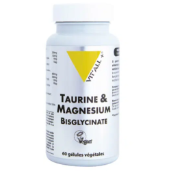 VITALL+ TAURINE & MAGNESIUM Bisglycinate - 60 gélules Végétales