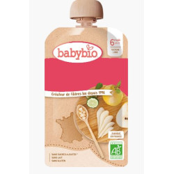 BABYBIO GOURDES FRUITS + 6 Mois Pomme Abricot Banane - 90g