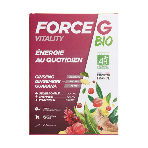 FORCE G VITALITY Energie Du Quotidien BIO - 20x10ml