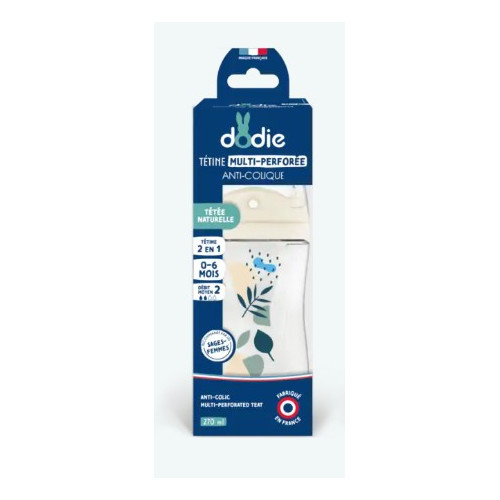 DODIE BIBERON ANTI-COLIQUE Multi Perforé Débit Moyen 0-6 Mois -