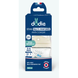 DODIE SENSATION+ ANTI-COLIQUE BIBERONS 0 to 6 months Flat Teat