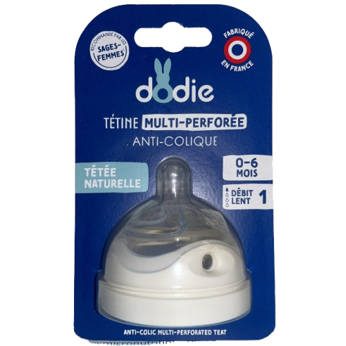 DODIE TÉTINE ANTI-COLIQUE Multi-Perforée 0-6 Mois Débit 1