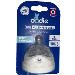 DODIE TÉTINE ANTI-COLIQUE Multi-Perforée 0-6 Mois Débit 3