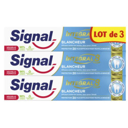 SIGNAL INTEGRAL 8 BLANCHEUR Dentifrice - Lot de 3x75ml