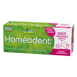 HOMEODENT DENTIFRICE ENFANT Soin Premières Dents 2-6 ans Fraise/Framboise - 50ml