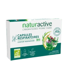 NATURACTIVE CAPSULES RESPIRATOIRES Confort Respiratoire BIO -