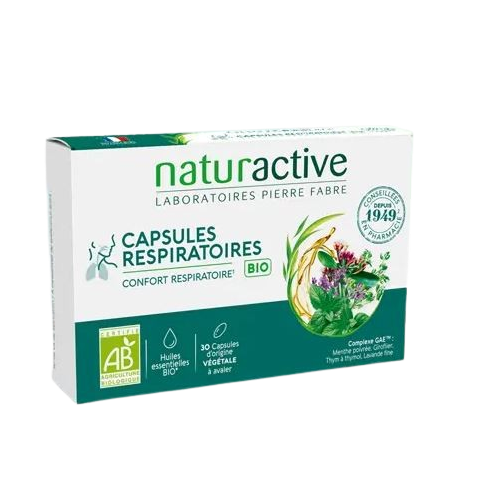 NATURACTIVE CAPSULES RESPIRATOIRES Confort Respiratoire BIO -